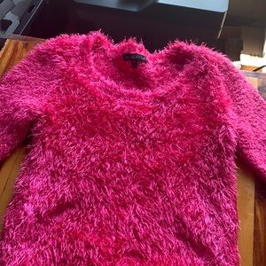 wishful park pink fluffy shirt